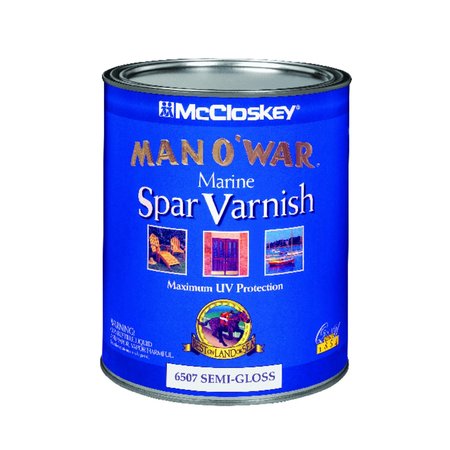 MAN O WAR McCloskey  Semi-Gloss Clear Marine Spar Varnish 1 qt 080.0006507.005